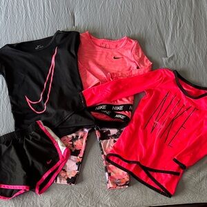 Nike Kids' Activewear Set - Black and Pink